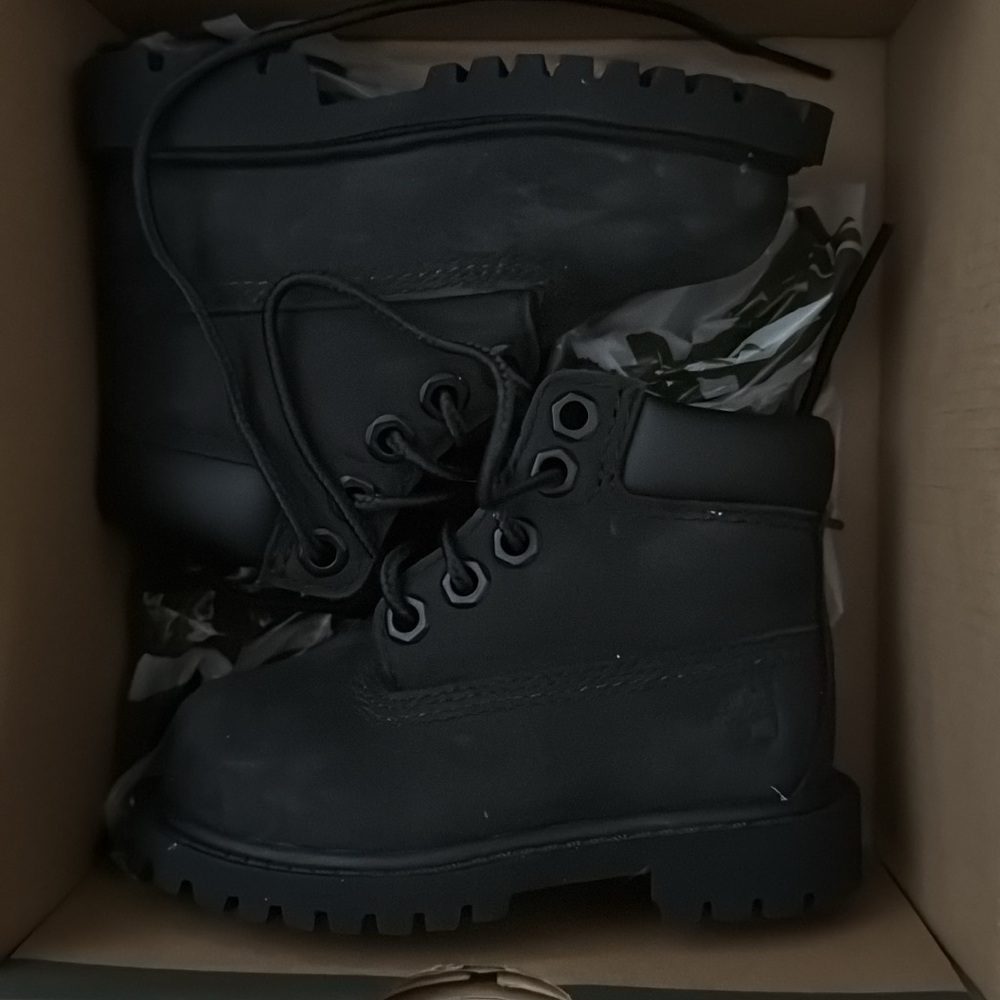 Timberland Kids Black Boots
